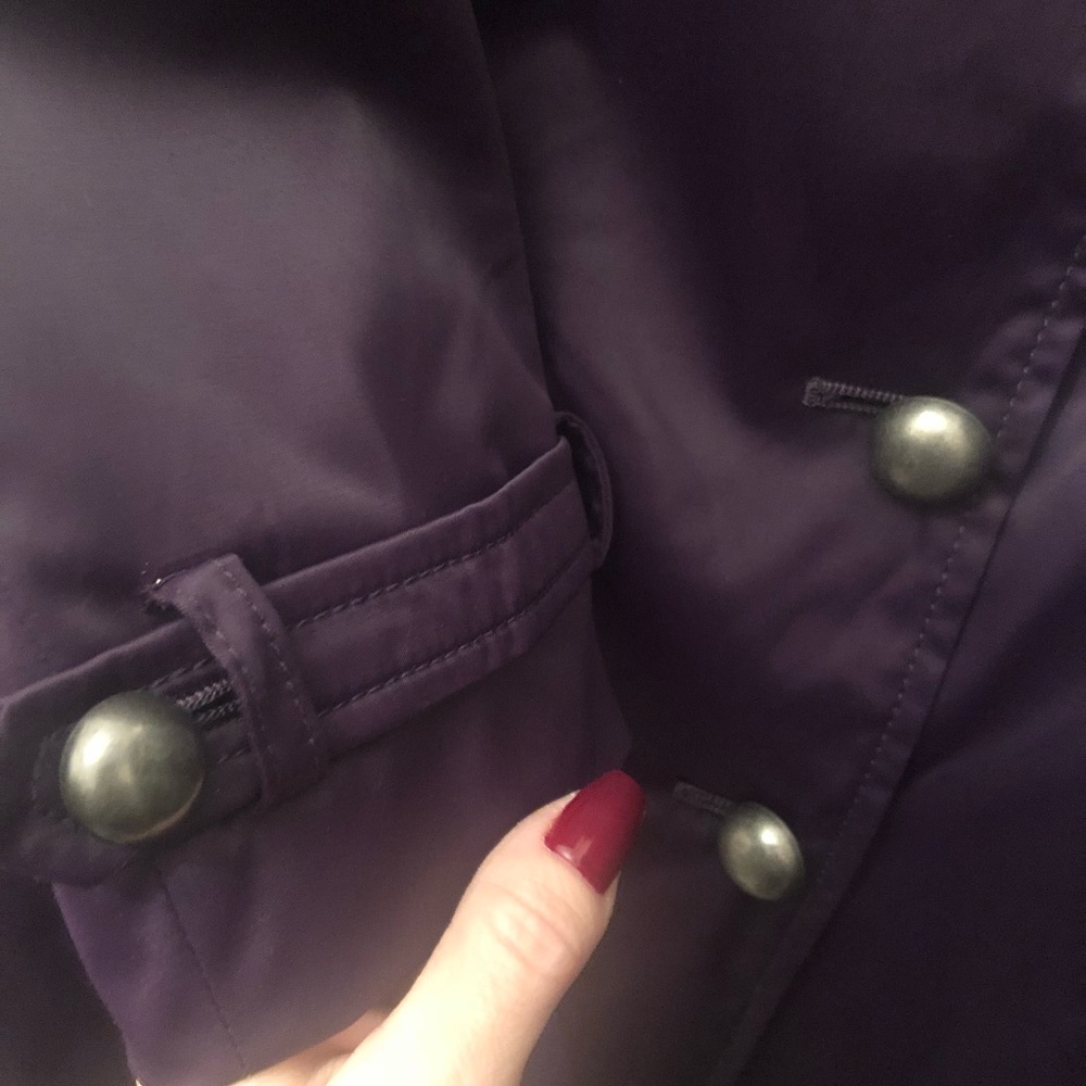 Women’s purple Raincoat - Picture 3 of 6